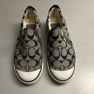 Black Coach sneakers